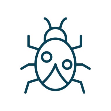 Uğur böceği çizgisi biçim vektör tasarımı