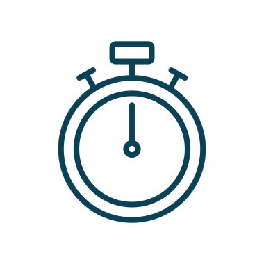 İzole edilmiş kronometre çizgi biçim vektör tasarımı