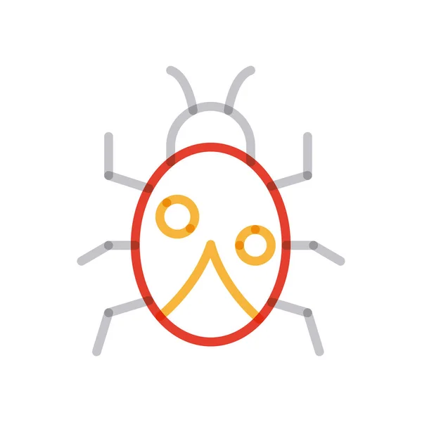 Ladybug 곱하기 라인 스타일 아이콘 벡터 디자인 — 스톡 벡터
