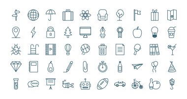 nesneler satır biçimi vektör tasarımı