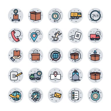 İzole dağıtım doldurma blok biçim vektör dizaynı