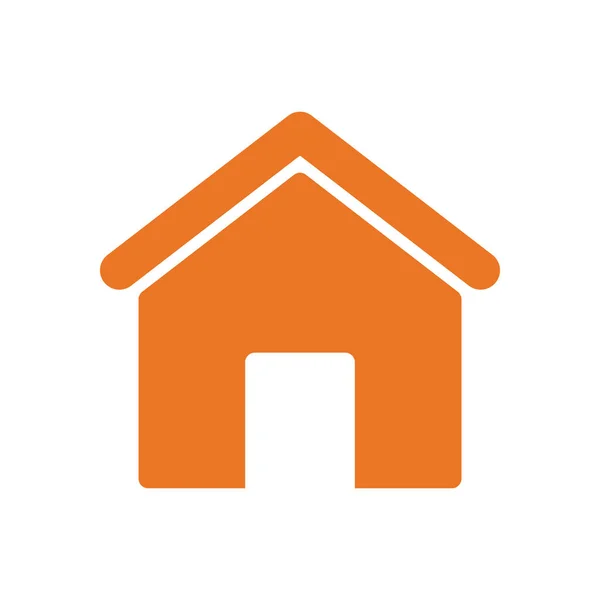 Design de vetor de ícone de estilo plano de casa isolada —  Vetores de Stock