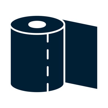 tuvalet kağıdı silueti biçim vektör tasarımı