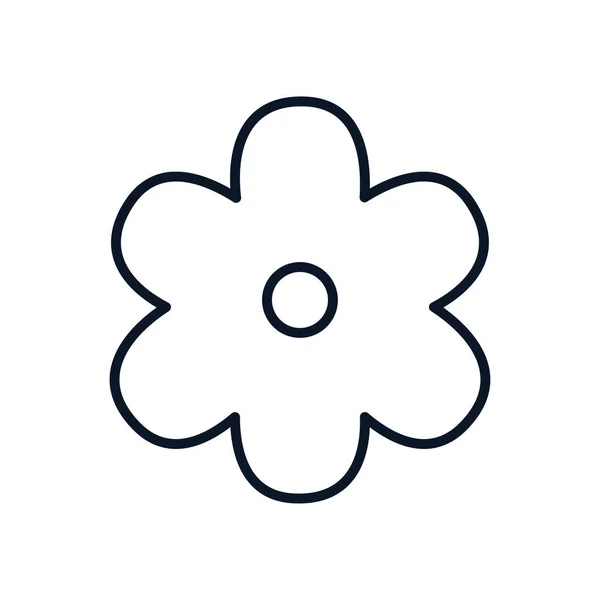 Isolated flower line style icon vector design — Stockvektor