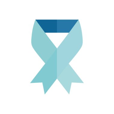 İzole edilmiş kurdele düz biçim ikon vektör tasarımı