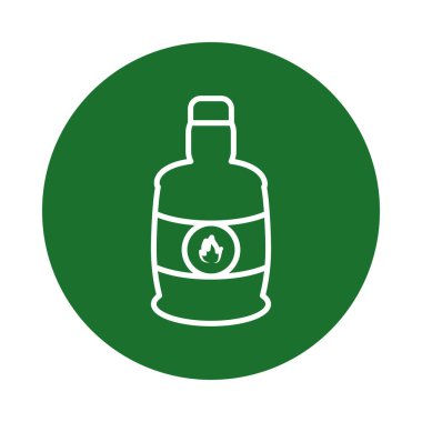 Meksika tekila şişesi blok biçim vektör tasarımı