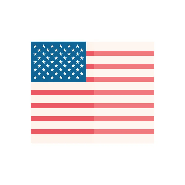 Isolado EUA bandeira estilo plano ícone vetor design —  Vetores de Stock