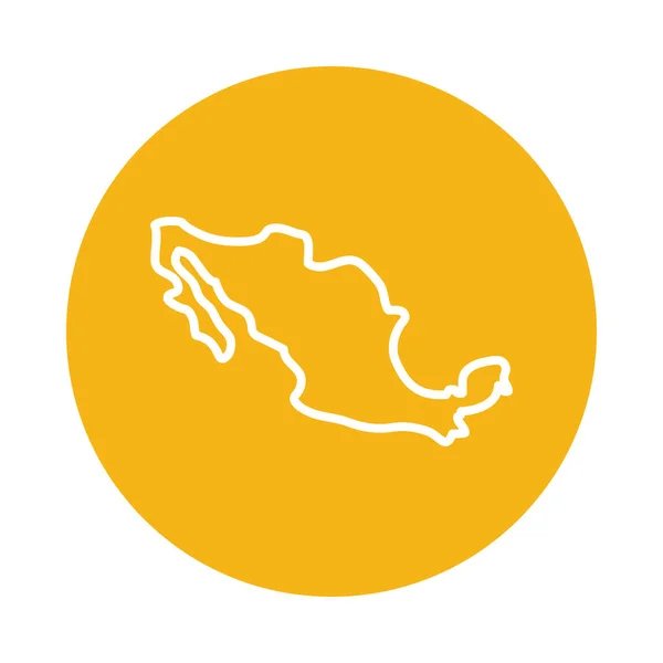 Векторный дизайн иконок Мексиканского блока карт — стоковый вектор