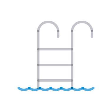 pool ladder multiply line style icon vector design