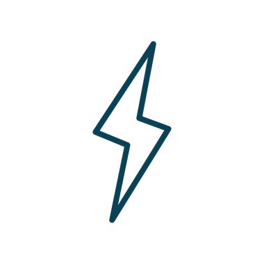 Isolated thunder line style icon vector design