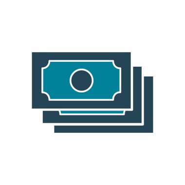 Isolated money bills silhouette style icon vector design