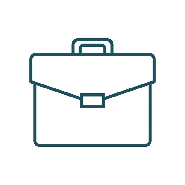 Isolated suitcase bag line style icon vector design — Διανυσματικό Αρχείο