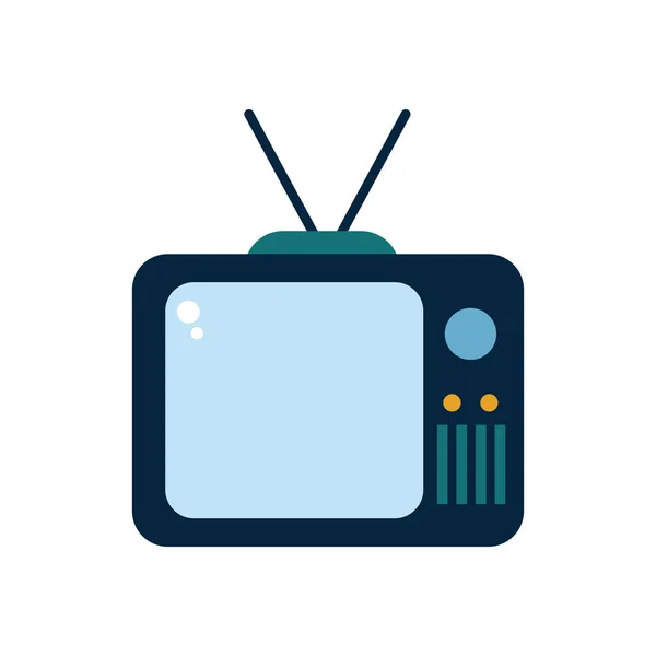 Isolé tv style plat icône vectoriel design — Image vectorielle