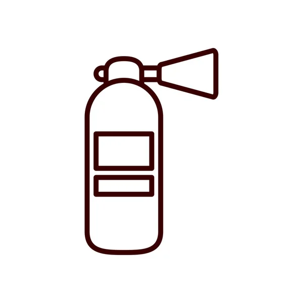 Extinguisher line style icon vector design — Stockový vektor