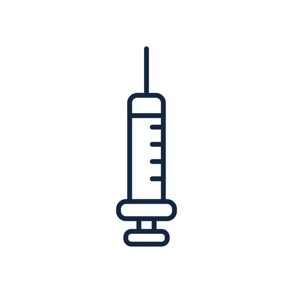 Injektionssymbol, Linienstil — Stockvektor