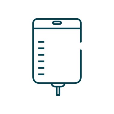 Kan torbası simgesi, satır biçimi