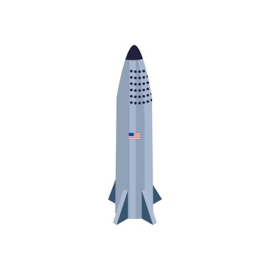 Isolated rocket fill style icon vector design