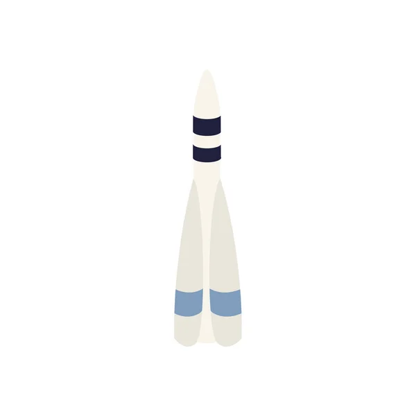 Isolated rocket fill style icon vector design — 스톡 벡터