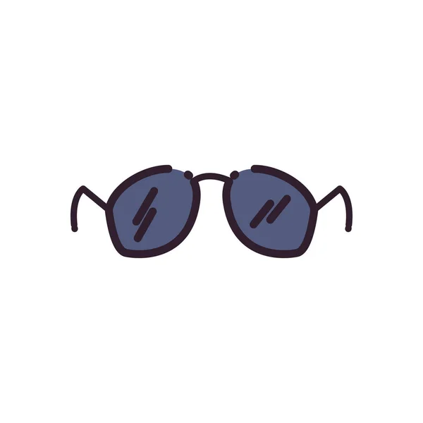 Gafas aisladas relleno estilo icono vector diseño — Vector de stock