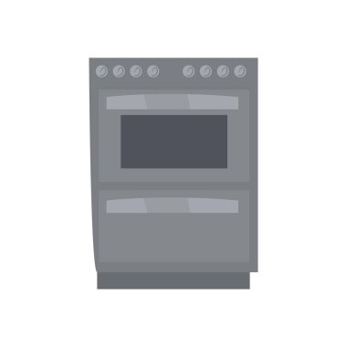İzole edilmiş soba makinesi düz biçim ikon vektör tasarımı