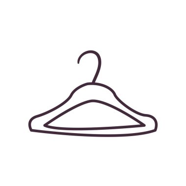 İzole edilmiş askı çizgisi biçim vektör tasarımı