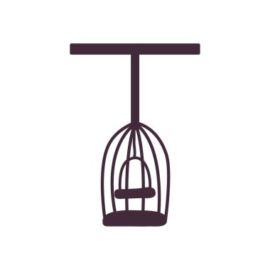 İzole edilmiş ev lambaları lamba çizgisi biçim vektör tasarımı