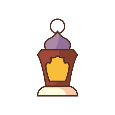Ramazan feneri biçim ikon vektör tasarımı