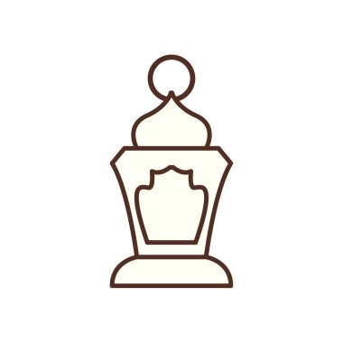 Ramazan fener çizgisi biçim vektör tasarımı