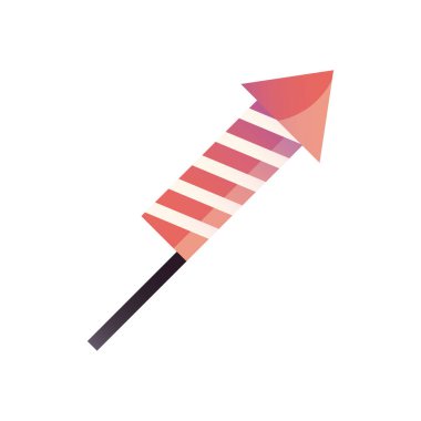 Ayrı kutlanan havai fişek gradyan biçim ikon vektör tasarımı