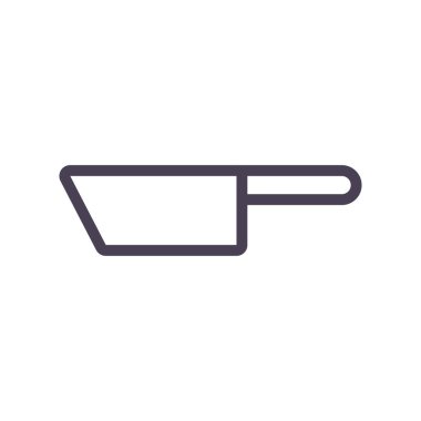 Ayrı bıçak gradyan biçim ikon vektör tasarımı