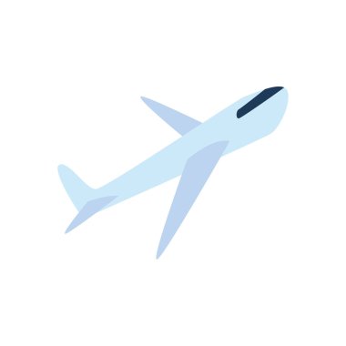 Uçak simgesi, düz stil