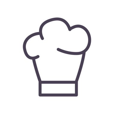 İzole edilmiş aşçılar şapka gradyan biçim ikon vektör tasarımı