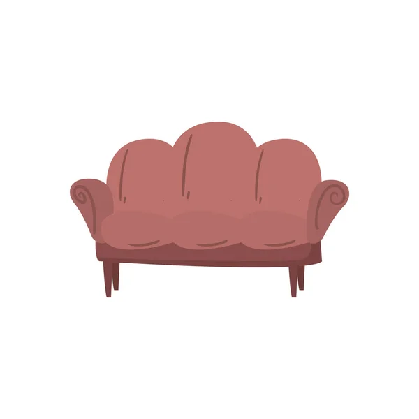 Chaise isolée design vectoriel icône style plat — Image vectorielle