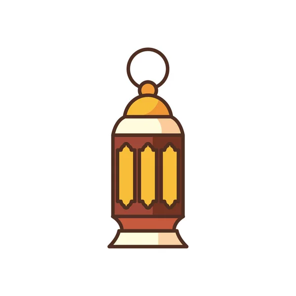 Ramadan φανάρι συμπληρώστε στυλ εικονίδιο διανυσματικό σχεδιασμό — Διανυσματικό Αρχείο