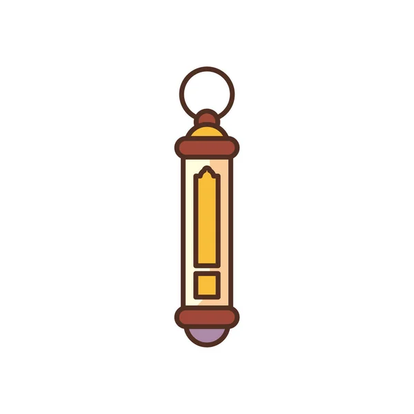 Ramadan-Laternen füllen Stil-Icon-Vektor-Design — Stockvektor