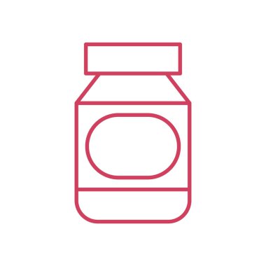 İlaç şişesi simgesi, satır biçimi