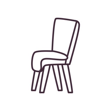 Isolated chair line style icon vector design