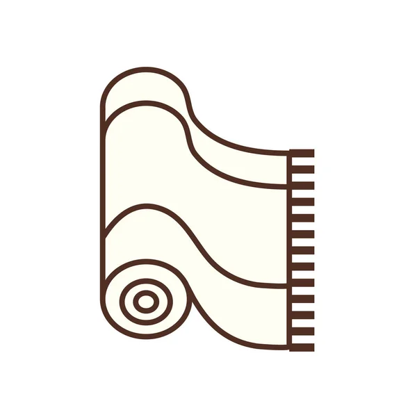 Ramadan prayer mat line style icon vector design — Stock Vector