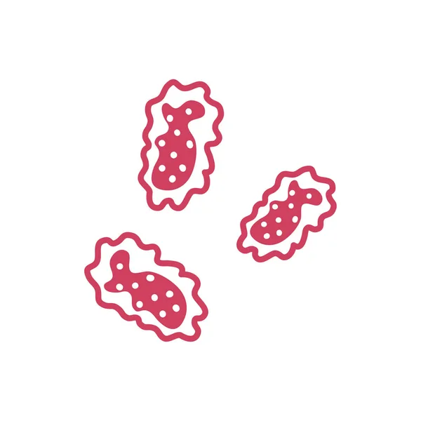 Virus bacterias gérmenes icono, estilo de línea — Vector de stock