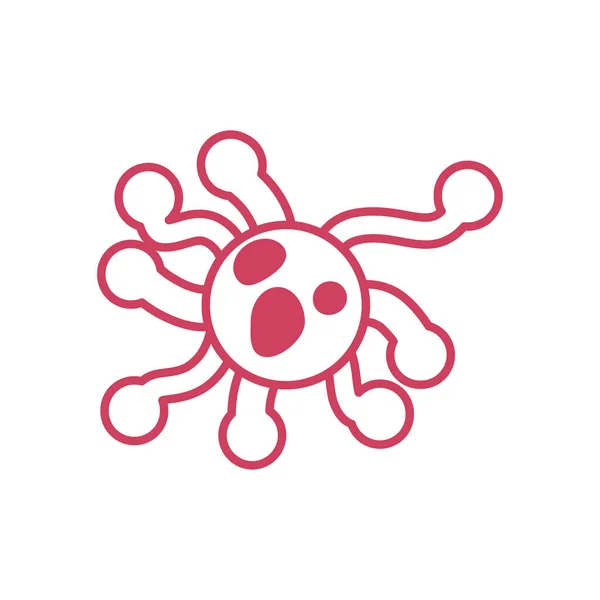 Virus covid 19 icono, estilo de línea — Archivo Imágenes Vectoriales