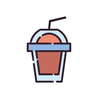 Isolated drink mug fill style icon vector design