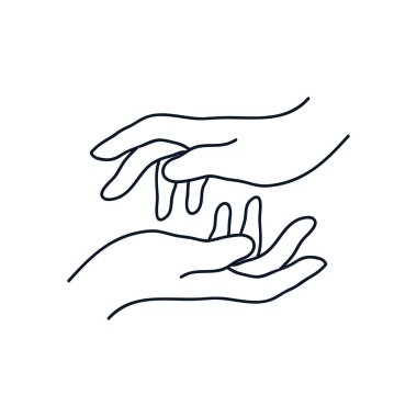 İnsan eli simgesi, satır biçimi