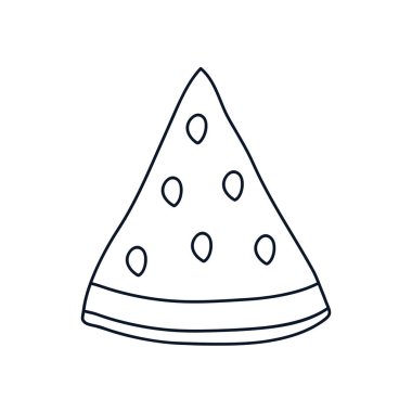 Karpuz parçası simgesi, satır biçimi