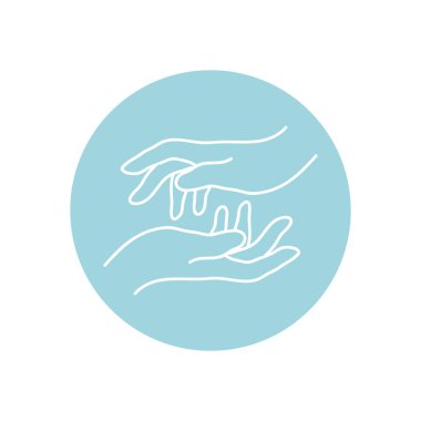 İnsan eli simgesi, satır blok biçimi