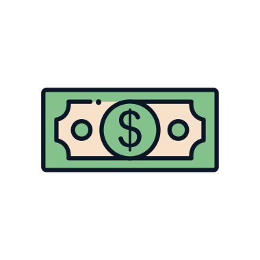 İzole fatura satırı doldurma biçimi vektör tasarımı