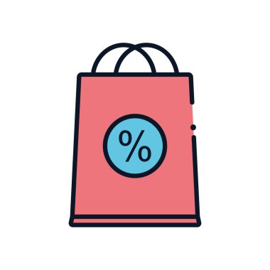 satış çantası satırı doldurma biçim vektör tasarımı