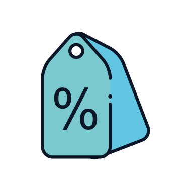 satış etiketi doldurma biçimi vektör tasarımı