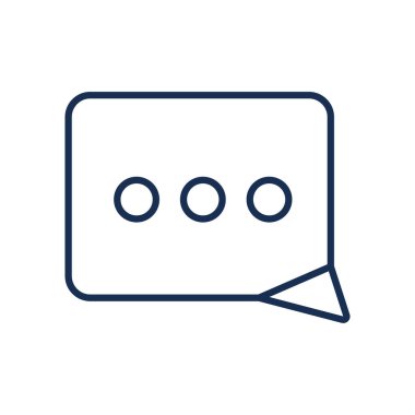 Isolated communication bubble line style icon vector design
