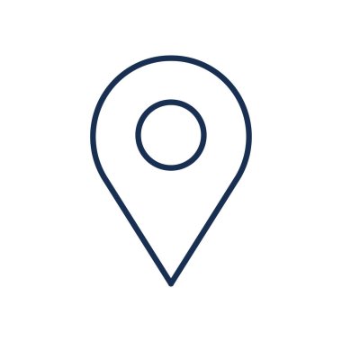 Isolated gps mark line style icon vector design