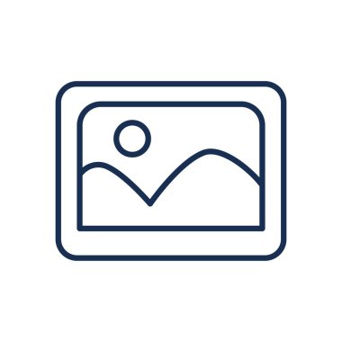 İzole edilmiş resim çizgisi biçim vektör tasarımı